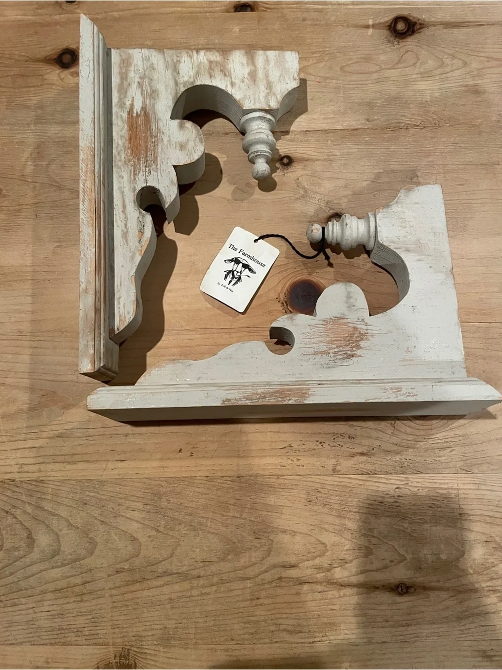 NWT Zula & Mac Interiors wood corbels architectural farmhouse rustic bookends